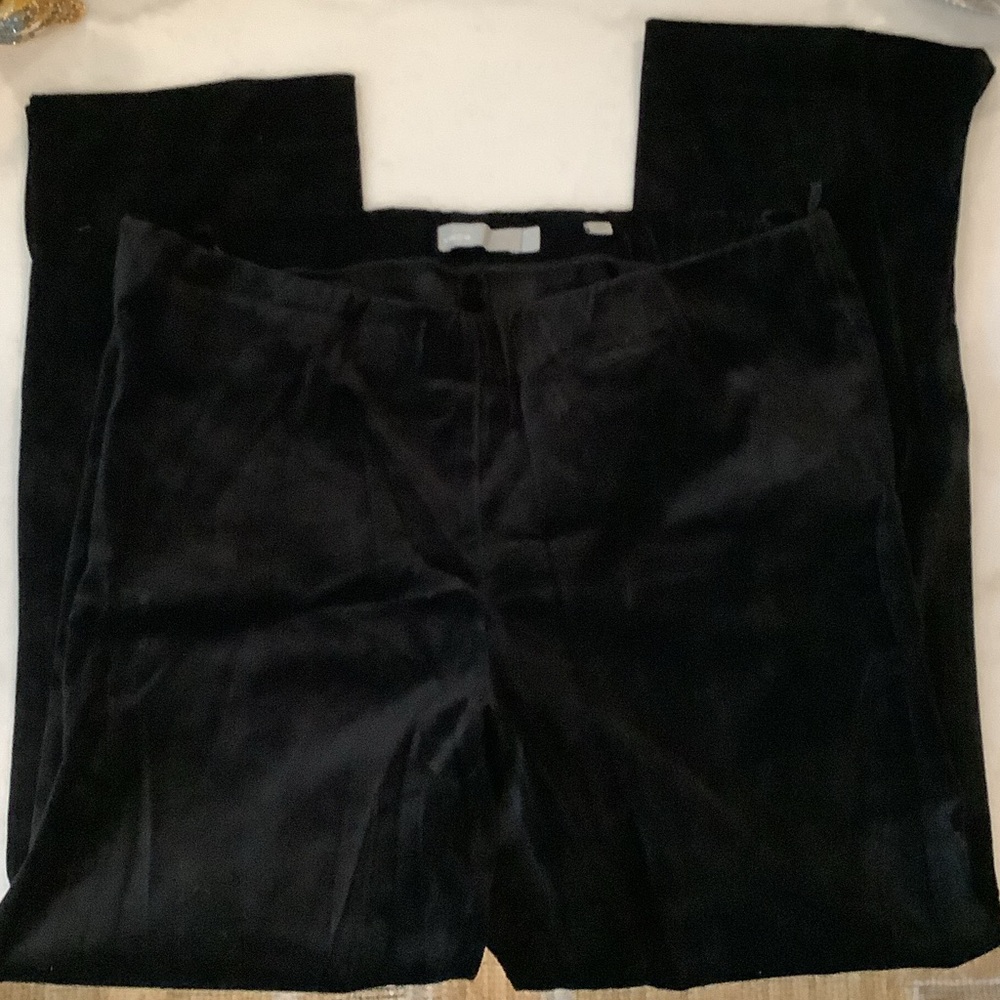 Vince Women’s Midnight Black Velvet Pull On Pants, Brand New